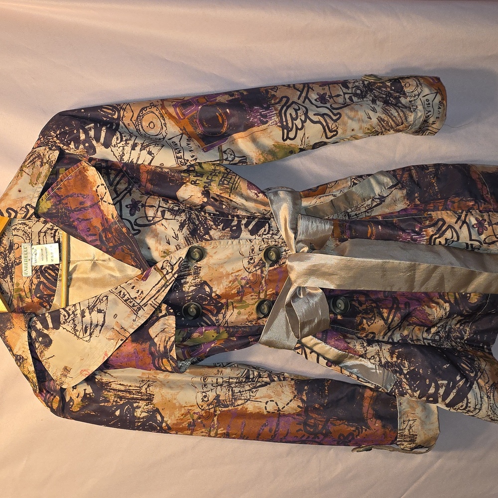 Farinelli Patterned Jacket Womens Size Medium (Candice #24)